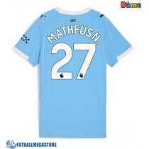 Fotballdrakt Dame Manchester City Matheus Nunes #27 Hjemmedrakt 2025-26 Kortermet